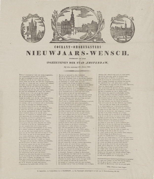 Alte Zeitung mit historischem Stadtfoto und Begleittext und -bildern.